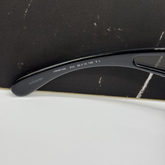 NEW LOEWE LW40132I 01C, LOEWE BLACK SILVER UNISEX SUNGLASSES LOEWE - Picture 9 of 11